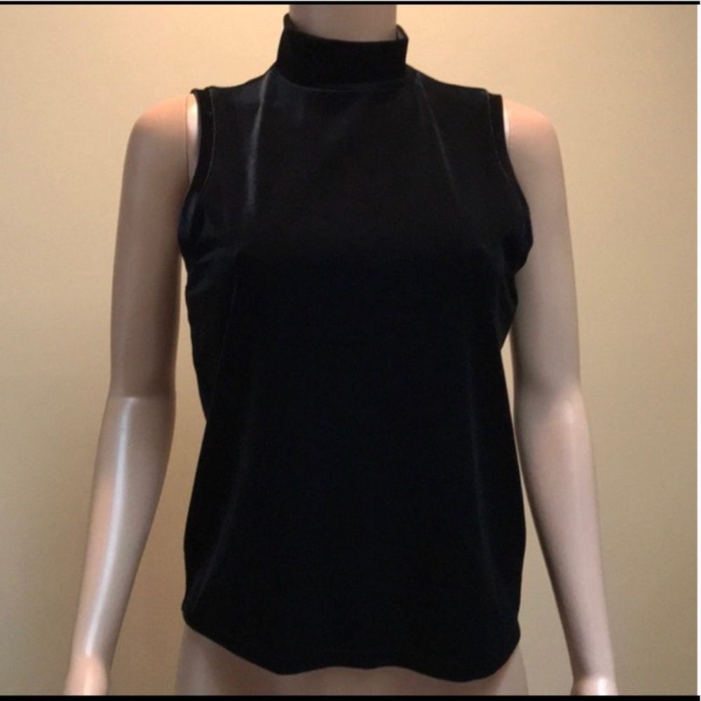 ‼️SOLD‼️ GAP Velvet Sleeveless Mockneck